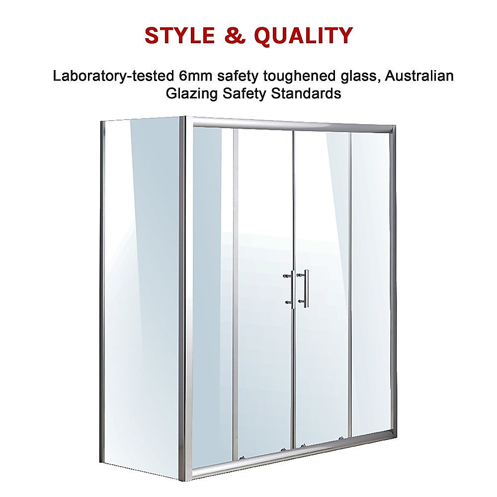 1700 X 700 Sliding Door Safety Glass Shower Screen By Della Francesca