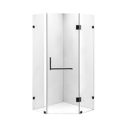 900 x 900mm Frameless 10mm Glass Shower Screen By Della Francesca