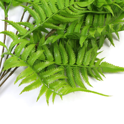 Artificial Hanging English Fern (Two-Tone) Foliage UV Resistant 80cm