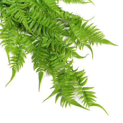 Artificial Hanging English Fern (Two-Tone) Foliage UV Resistant 80cm