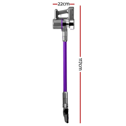 Devanti Handheld Vacuum Cleaner Cordless Bagless Stick Handstick Car Vac 2-Speed