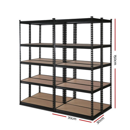 4x1.5M Warehouse Shelving Racking Storage Garage Steel Metal Shelves Rack