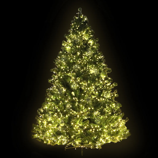 Jingle Jollys Christmas Tree 2.1M Xmas Tree with 3000 LED Lights Warm White