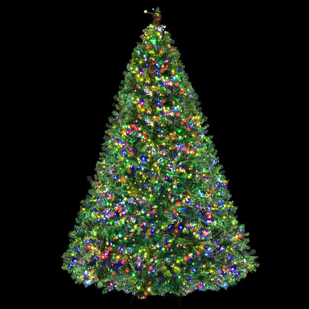 Jingle Jollys Christmas Tree 2.1M Xmas Tree with 2800 LED Lights Multi Colour