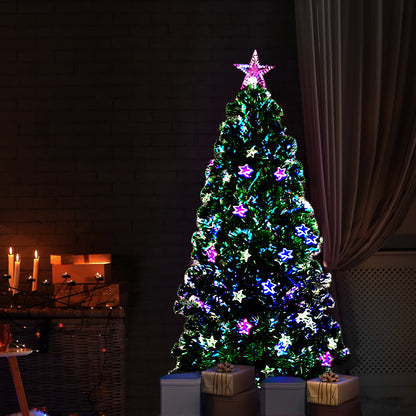 Jingle Jollys Christmas Tree 1.5M LED Xmas trees with Lights Multi Colour