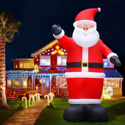 Jingle Jollys 5M Christmas Inflatable Santa Decorations Outdoor Air-Power Light