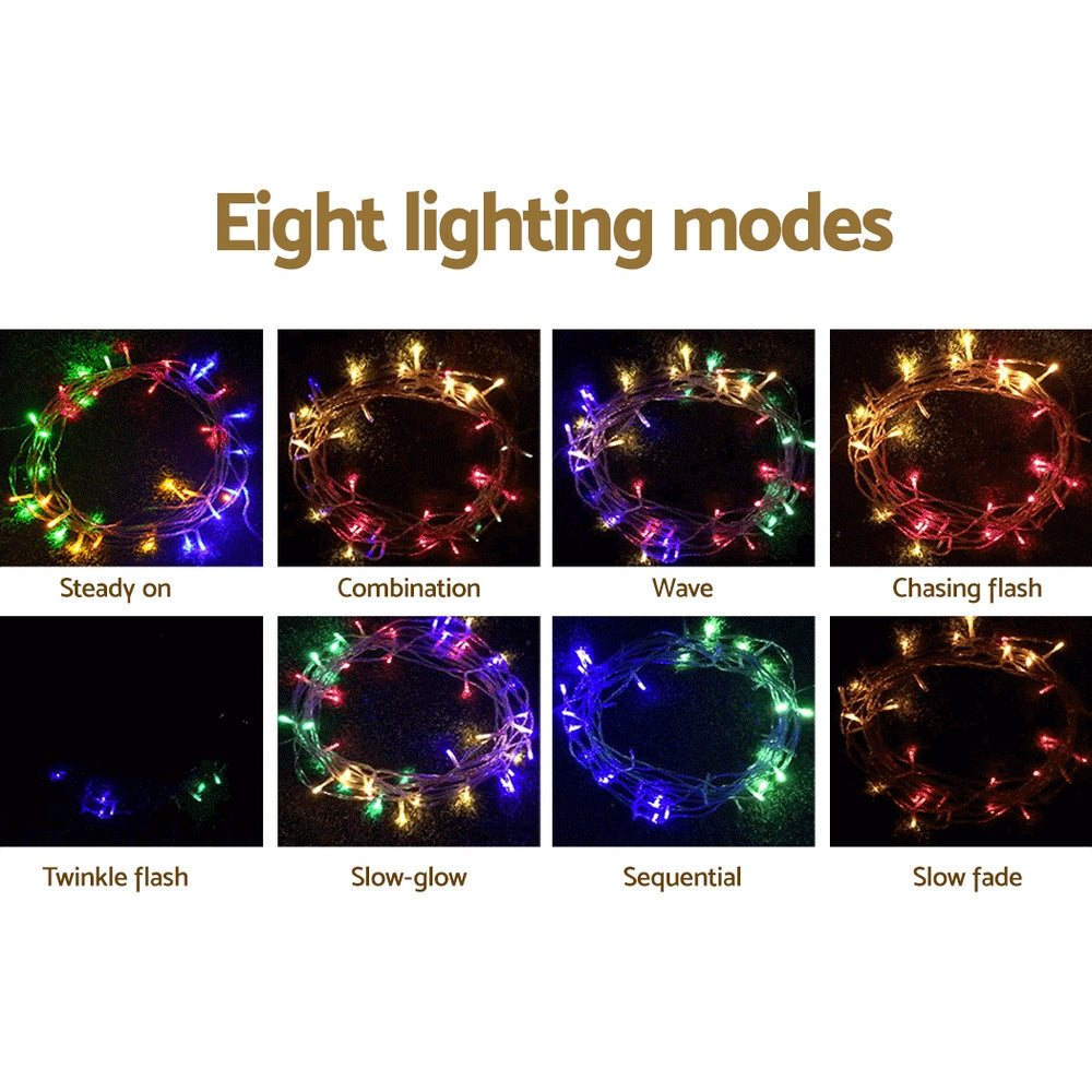 Jingle Jollys 800 LED Christmas Icicle Lights Mutlicolour